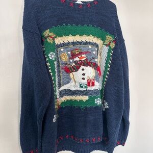 Festive Snowman Knit Sweater